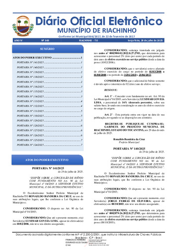 Diário Oficial - Edição 365