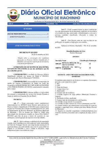 Diário Oficial - Edição 383